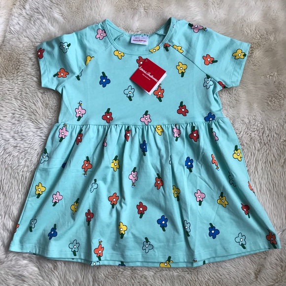 NWT Hanna Andersson mint floral top, size 140